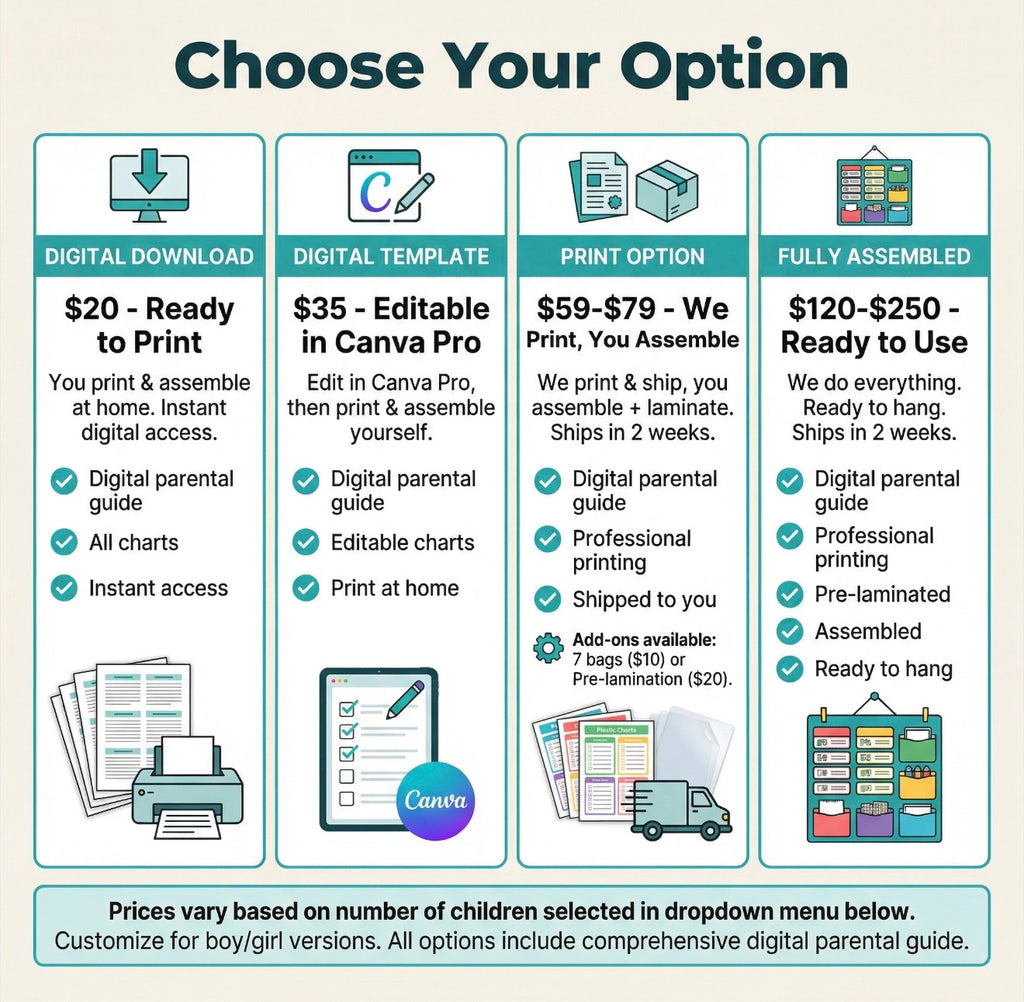 Independent Kids Routine System