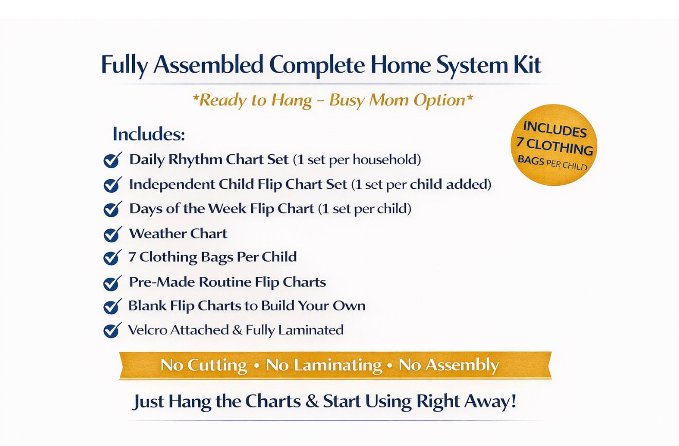 The Complete Home Structure System - Includes Daily Rhythm + Independent Kids Routine System, Full Day Structure