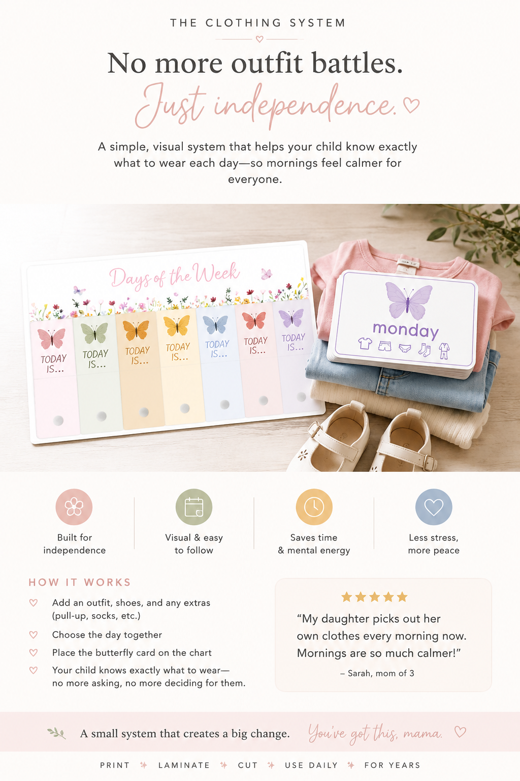 Morning Reset System | Simple Visual Routines for Calm, Independent Kids