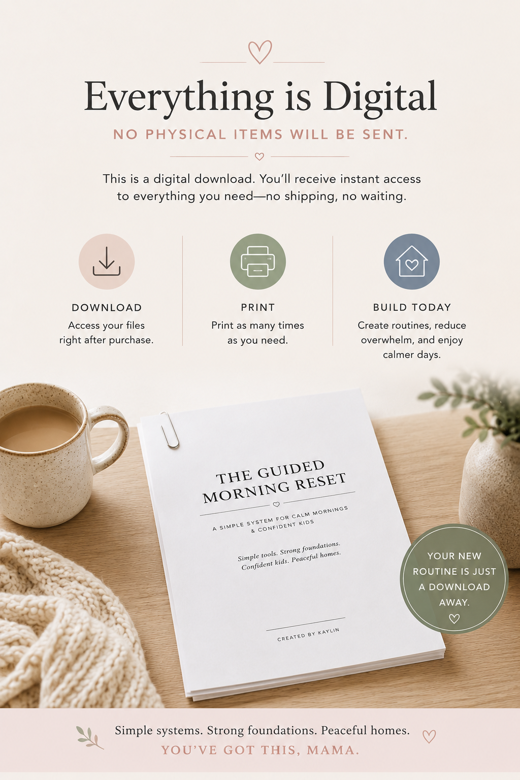 Morning Reset System | Simple Visual Routines for Calm, Independent Kids