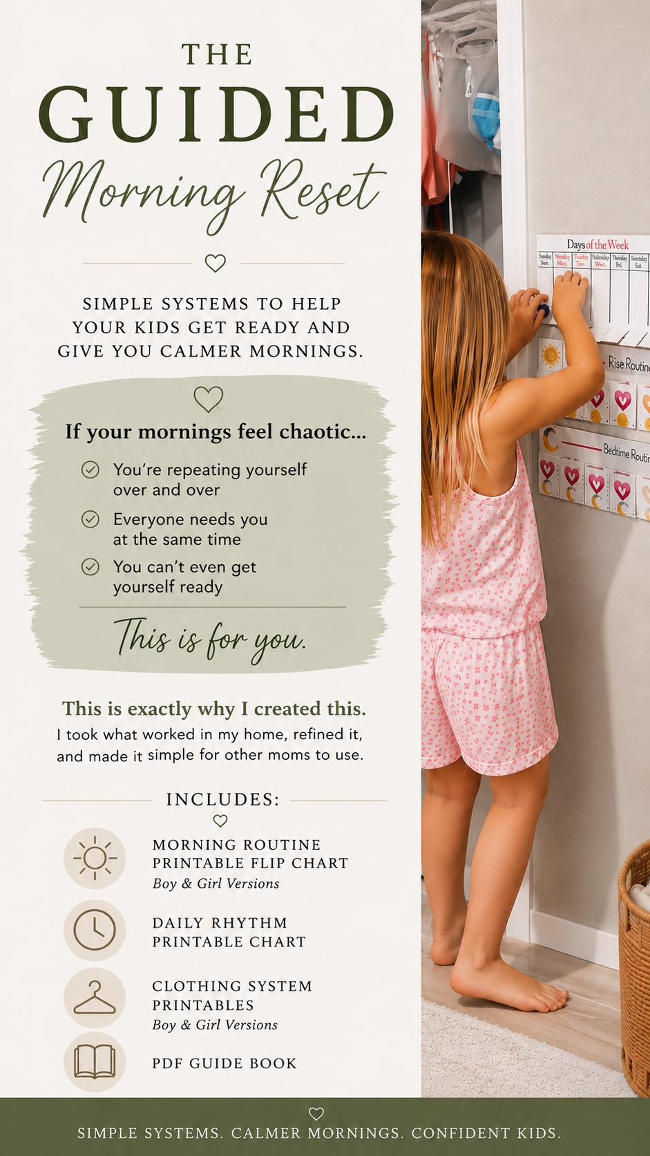 Morning Reset System | Simple Visual Routines for Calm, Independent Kids