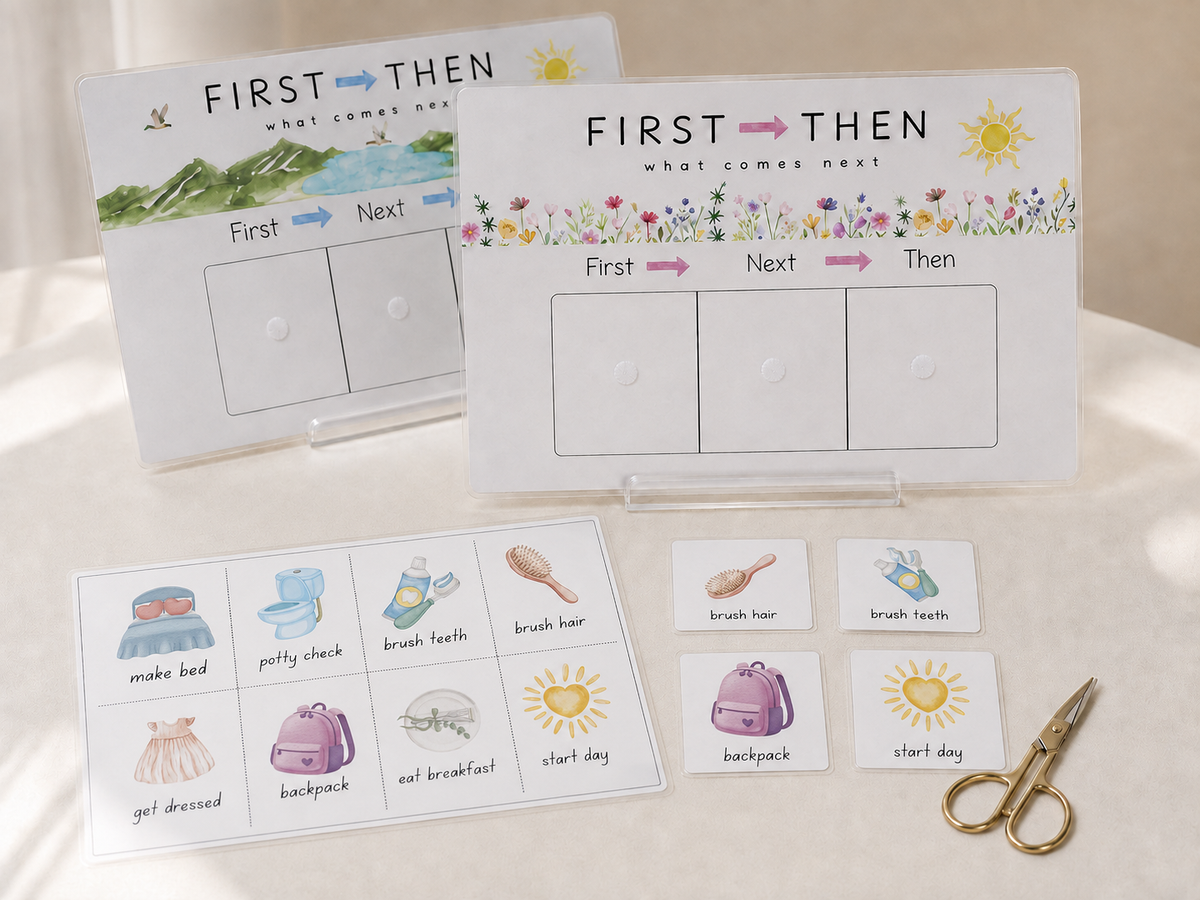 Ready for Routines | First - Then Chart and Cards