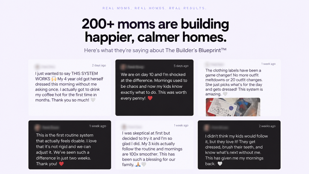 The Morning Builder’s Blueprint™ | Build a Morning Routine Your Kids Can Follow Without You
